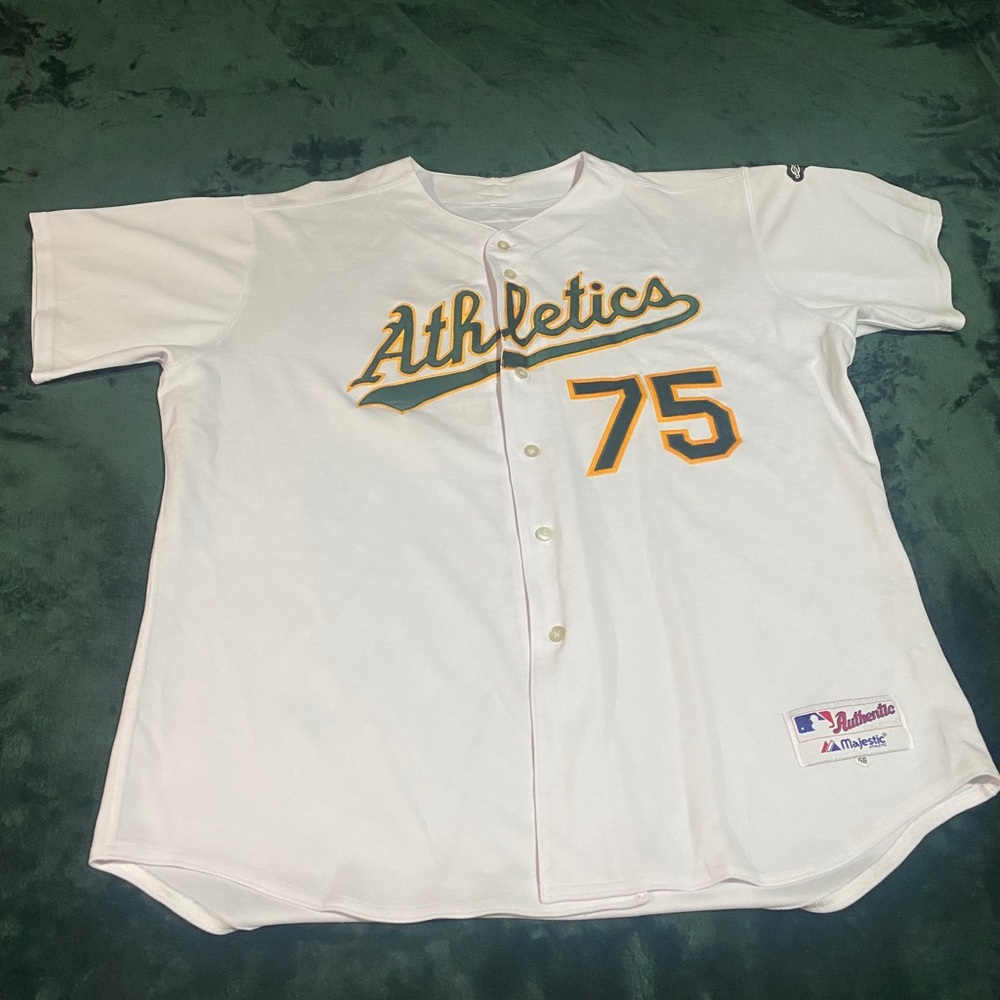 Official MLB Oakland Athletes Jersey #75 Barry Zito (2000-2006)
